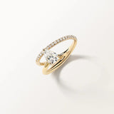 Bague Angélique 0.89 carat en Or Jaune et diamant de synthèse