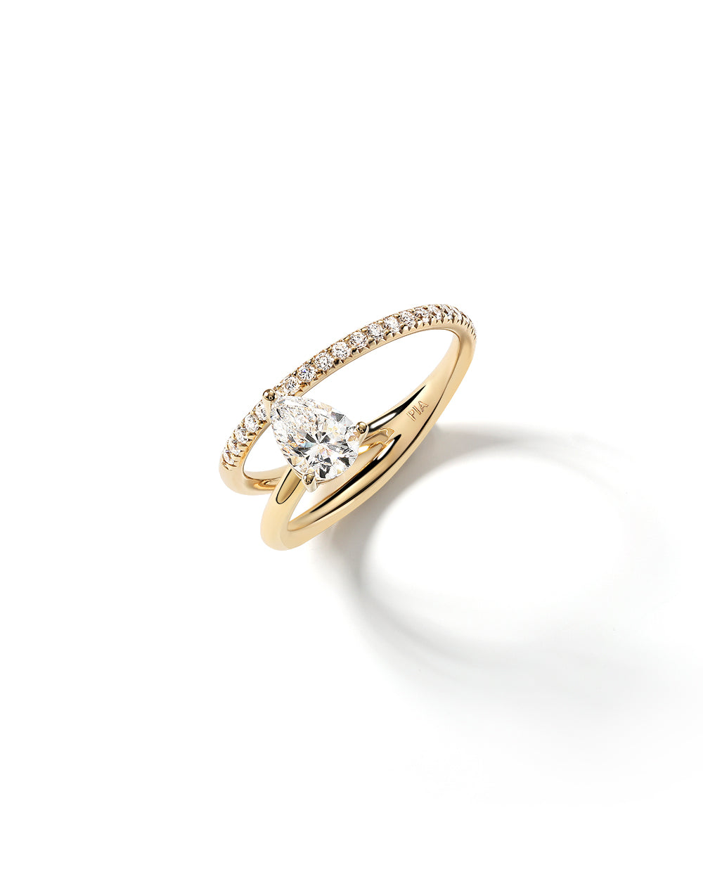 Bague Angélique 0.89 carat en Or Jaune