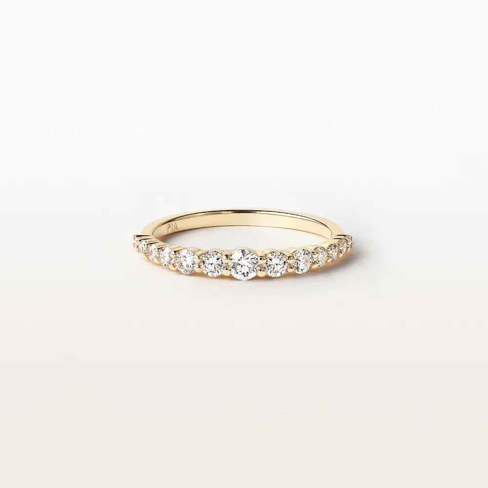 Bague Elya 0.5 carat en Or Jaune et diamant de synthèse