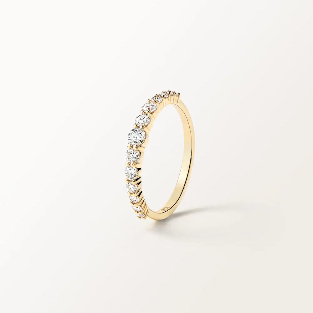 Bague Elya 0.5 carat en Or Jaune et diamant de synthèse