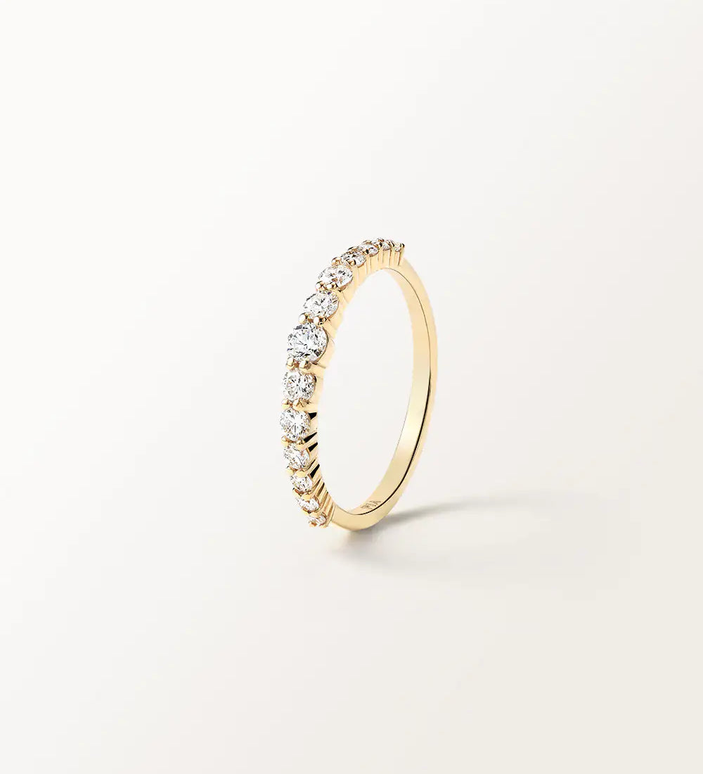 Bague Elya 0.5 carat en Or Jaune et diamant de synthèse