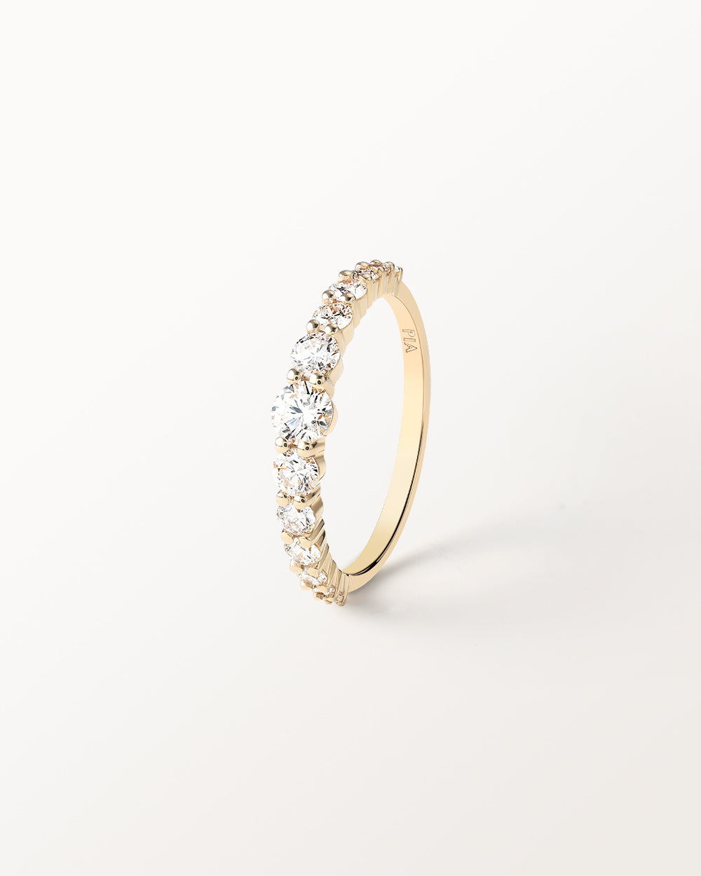Bague Elya 1 carat en or jaune et diamant de synthèse