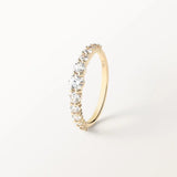 Bague Elya 1 carat en or jaune et diamant de synthèse