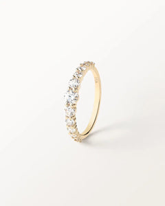 Bague Elya 1 carat en or jaune et diamant de synthèse