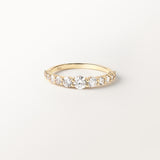 Bague Elya 1 carat en or jaune et diamant de synthèse