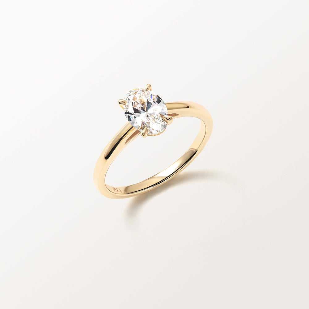 Bague Victoire 1 carat en or jaune