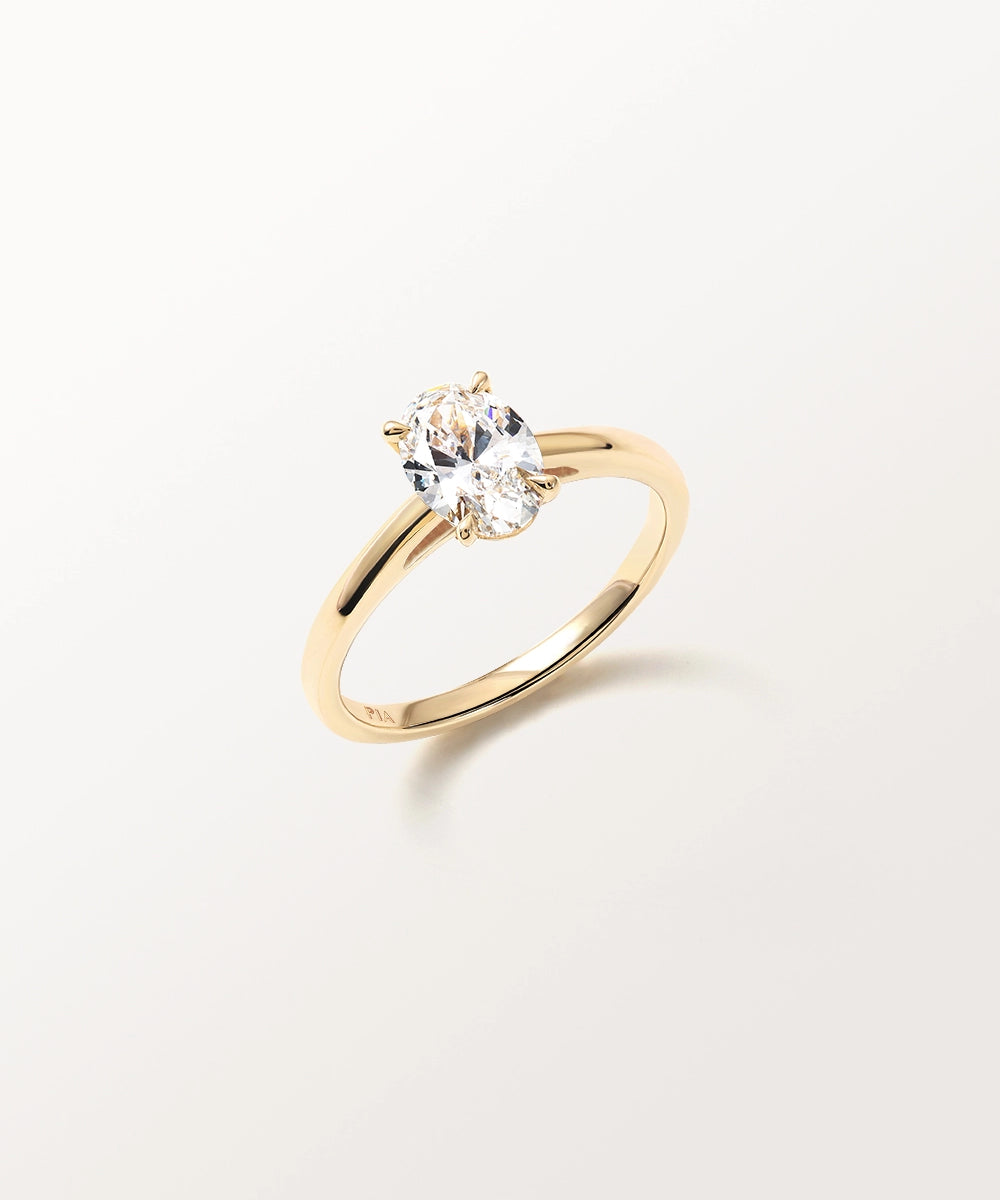 Bague Victoire 1 carat en or jaune