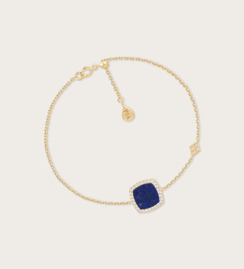 Bracelet Divine Lapis en or jaune 