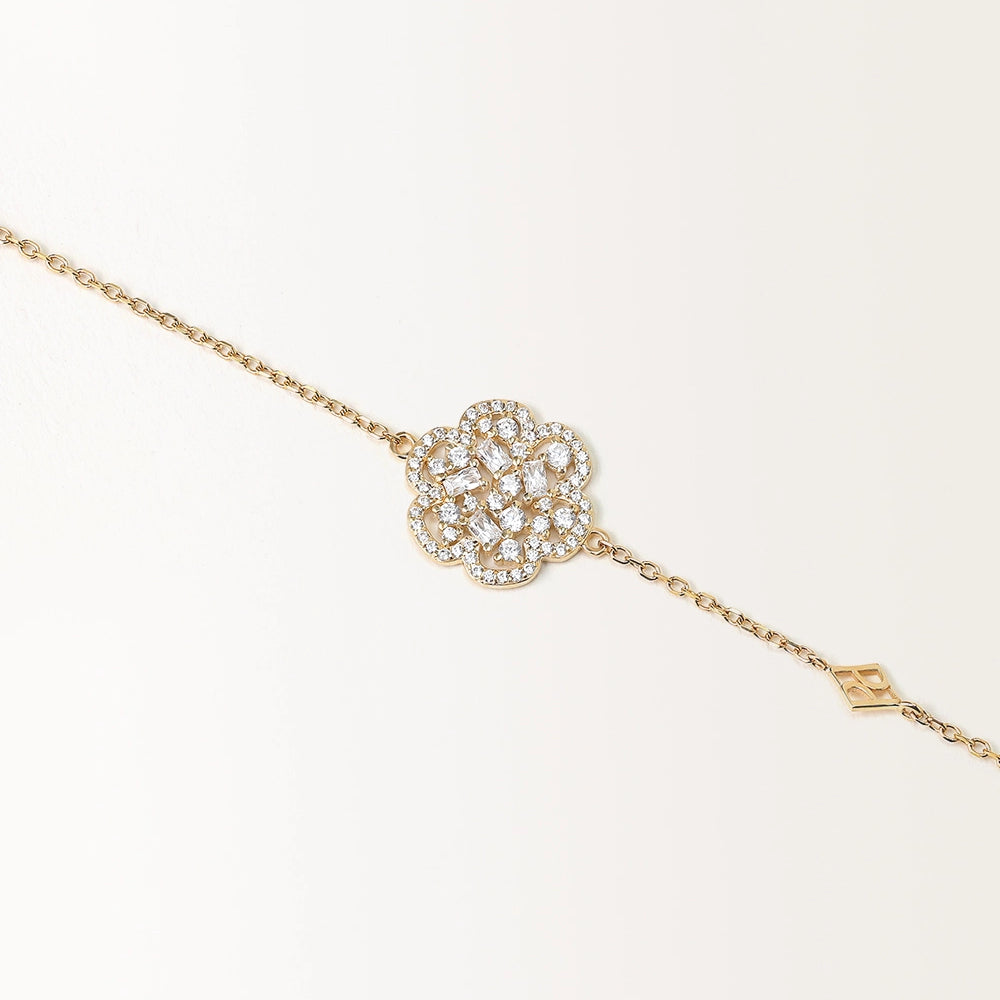 Bracelet Flora en or jaune 
