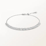 Bracelet Rivière 1 carat en or blanc et diamant de synthèse