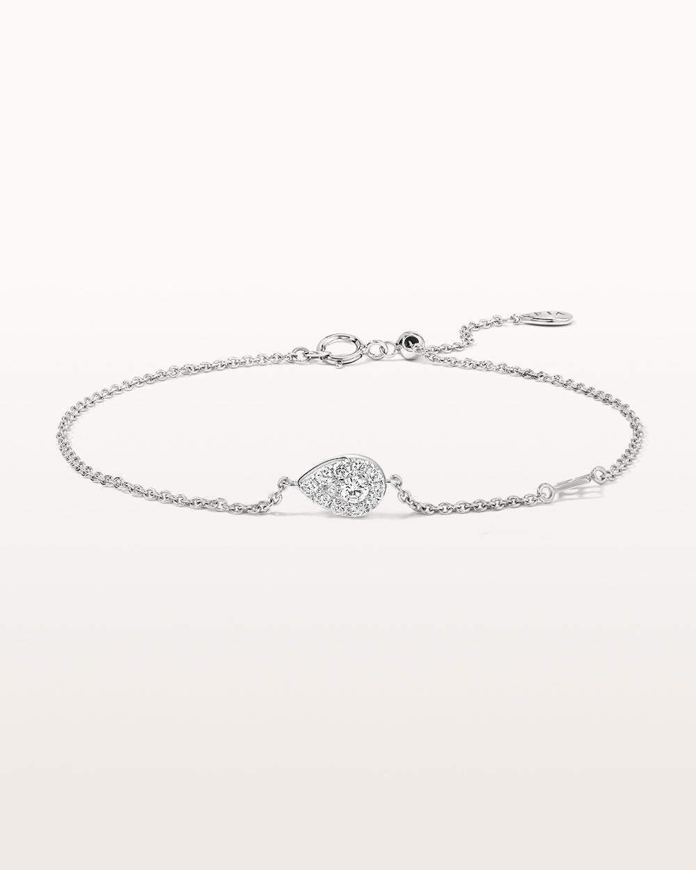 Bracelet Bagatelle 0.25 carat en or blanc et diamant de synthèse 