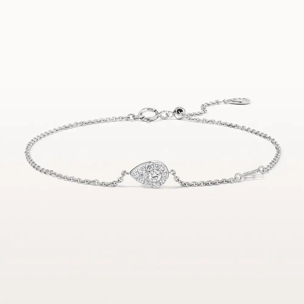 Bracelet Bagatelle 0.25 carat en or blanc et diamant de synthèse 