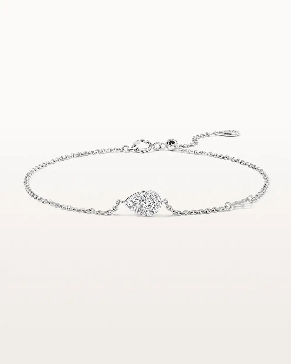 Bracelet Bagatelle 0.25 carat en or blanc et diamant de synthèse 