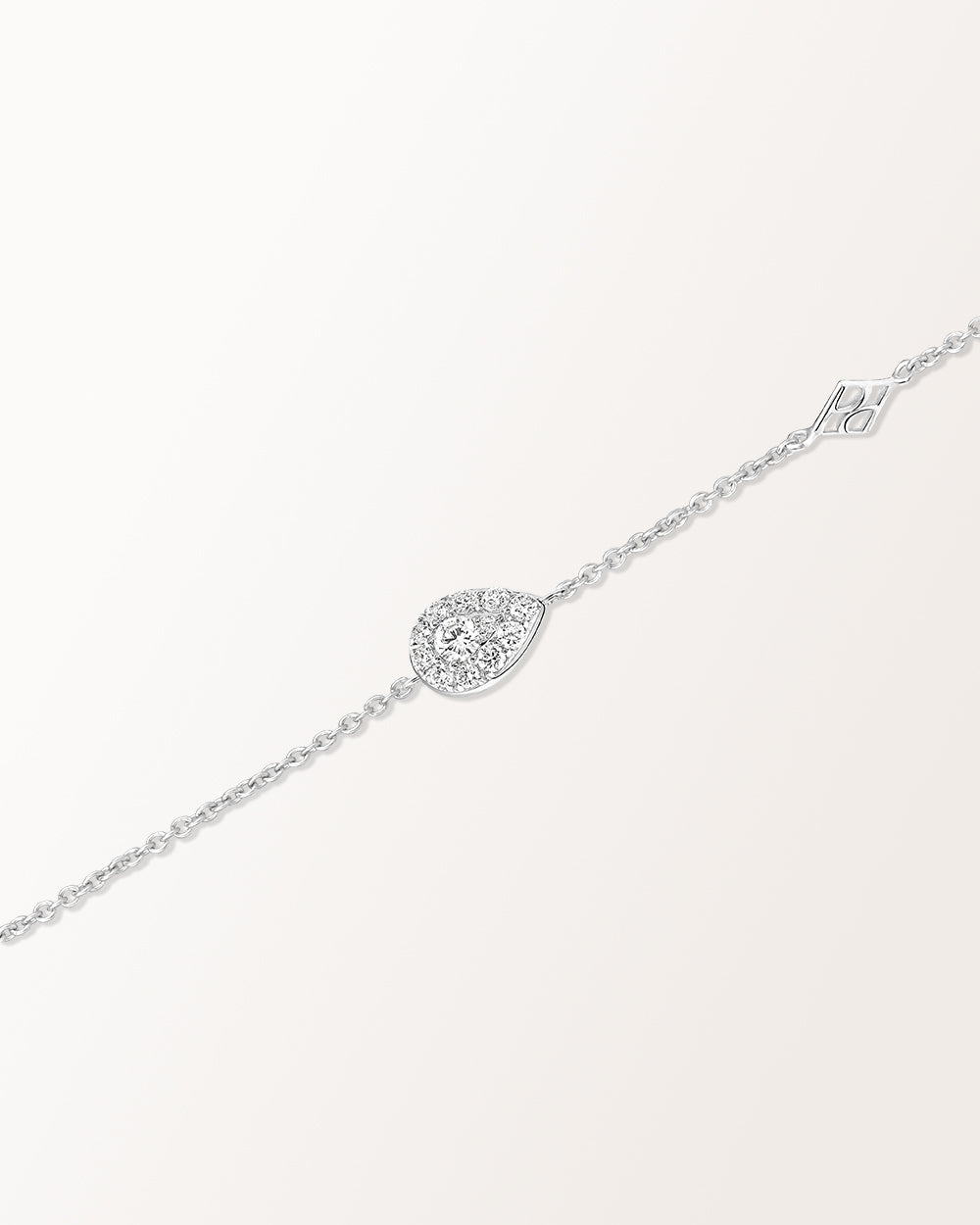 Bracelet Bagatelle 0.25 carat en or blanc et diamant de synthèse 