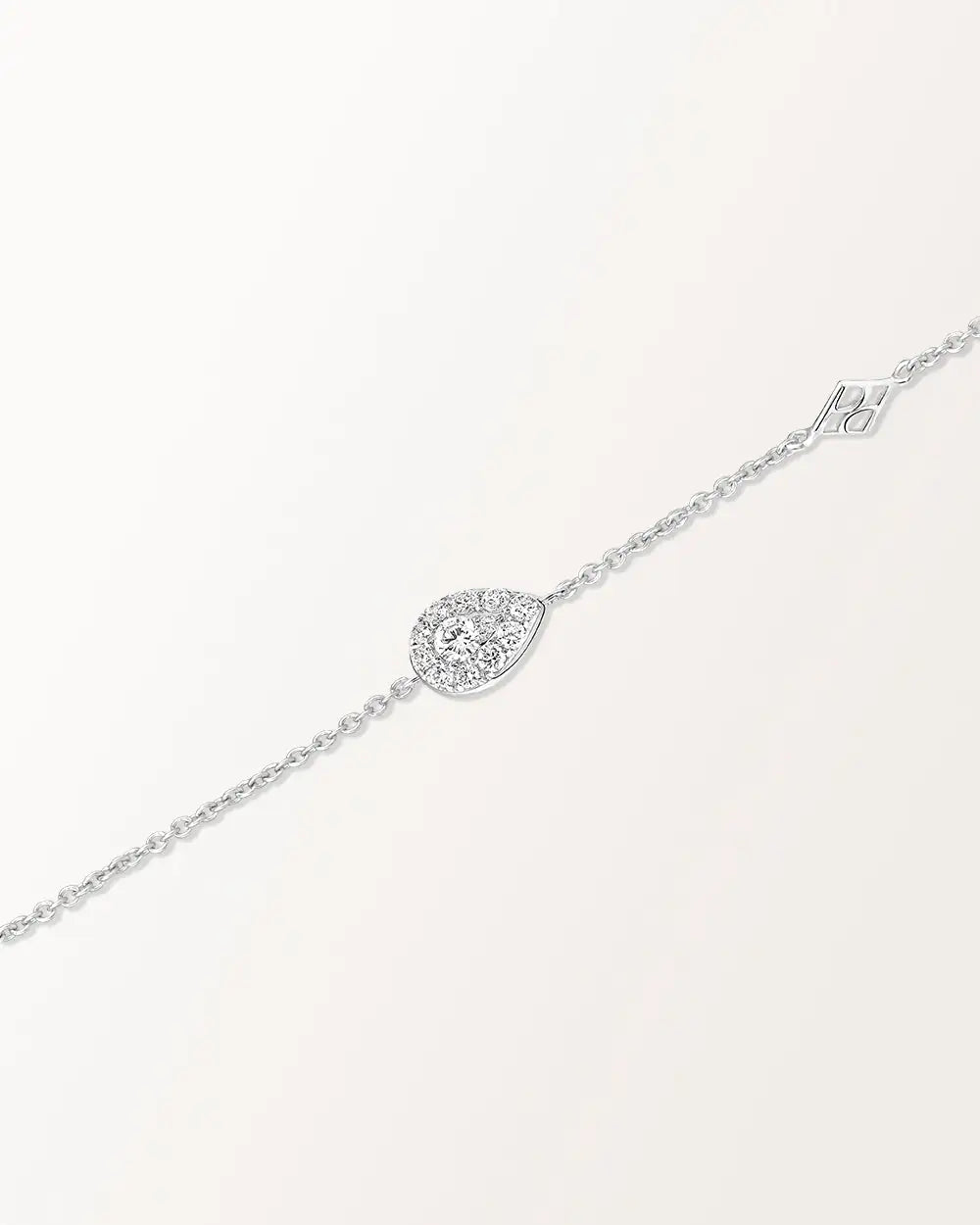 Bracelet Bagatelle 0.25 carat en or blanc et diamant de synthèse 