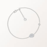 Bracelet Bagatelle 0.25 carat en or blanc et diamant de synthèse 