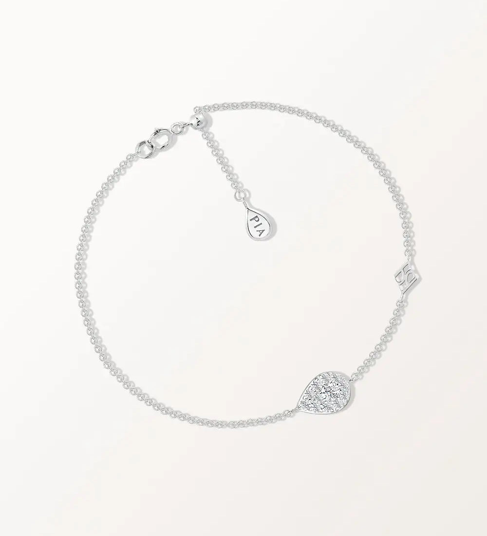 Bracelet Bagatelle 0.25 carat en or blanc et diamant de synthèse 