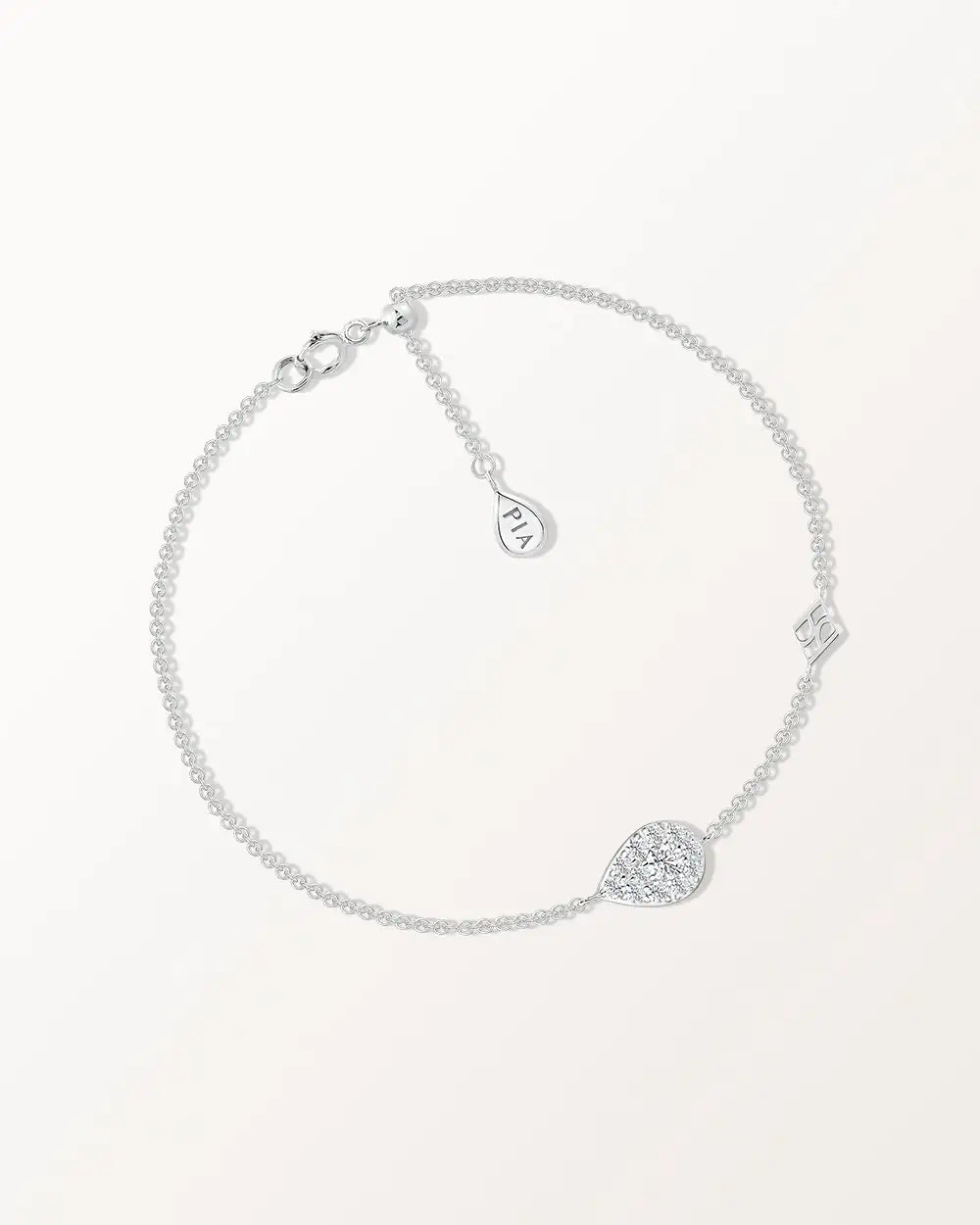 Bracelet Bagatelle 0.25 carat en or blanc et diamant de synthèse 