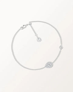 Bracelet Bagatelle 0.25 carat en or blanc et diamant de synthèse 