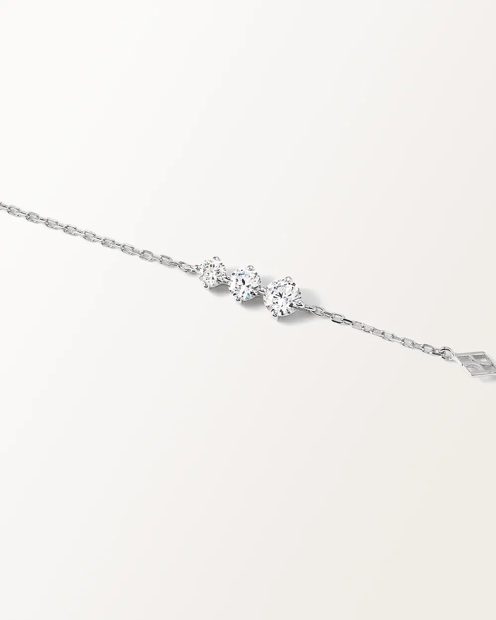 Bracelet Trois en Or blanc