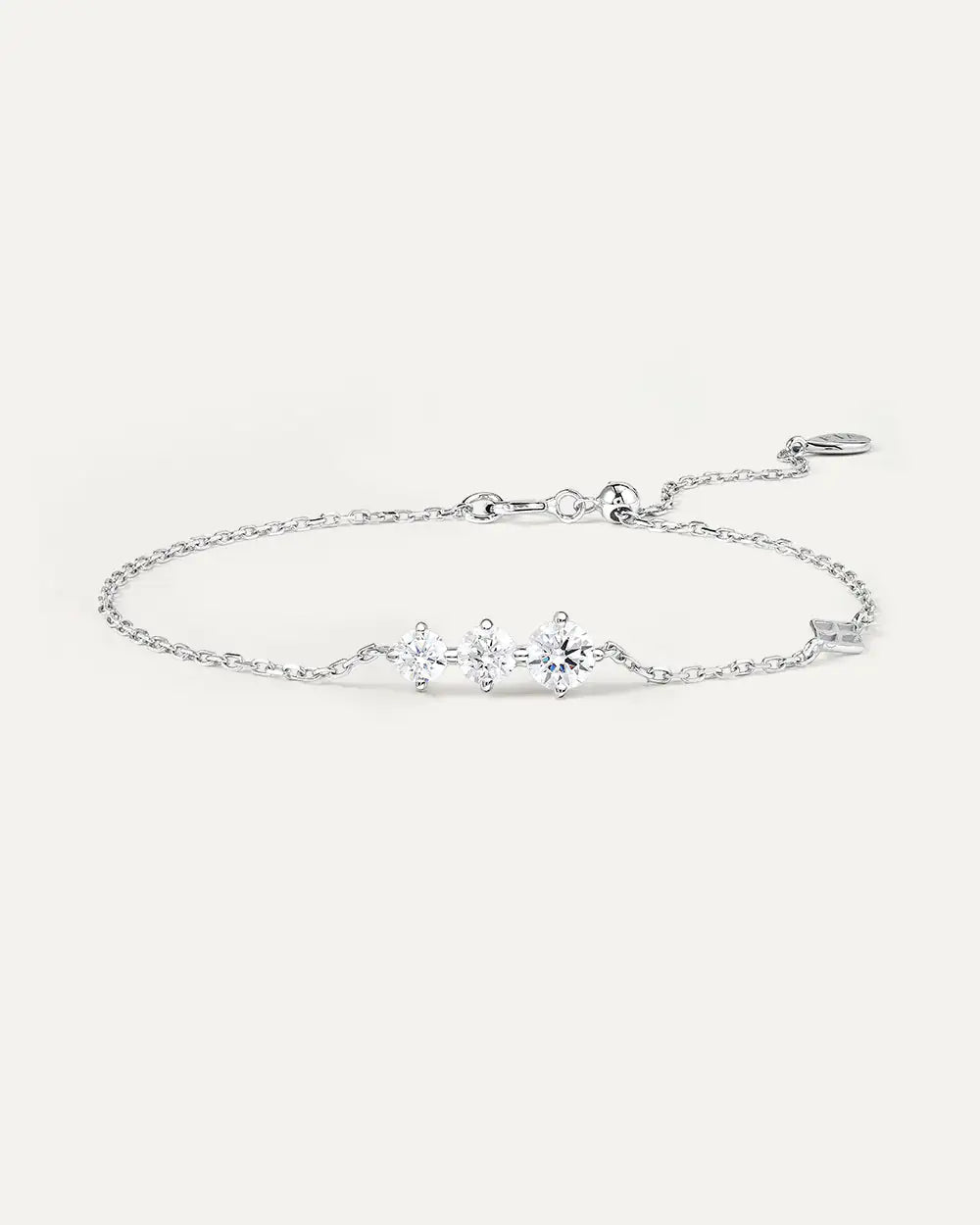 Bracelet Trois en Or blanc