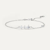 Bracelet Trois en Or blanc