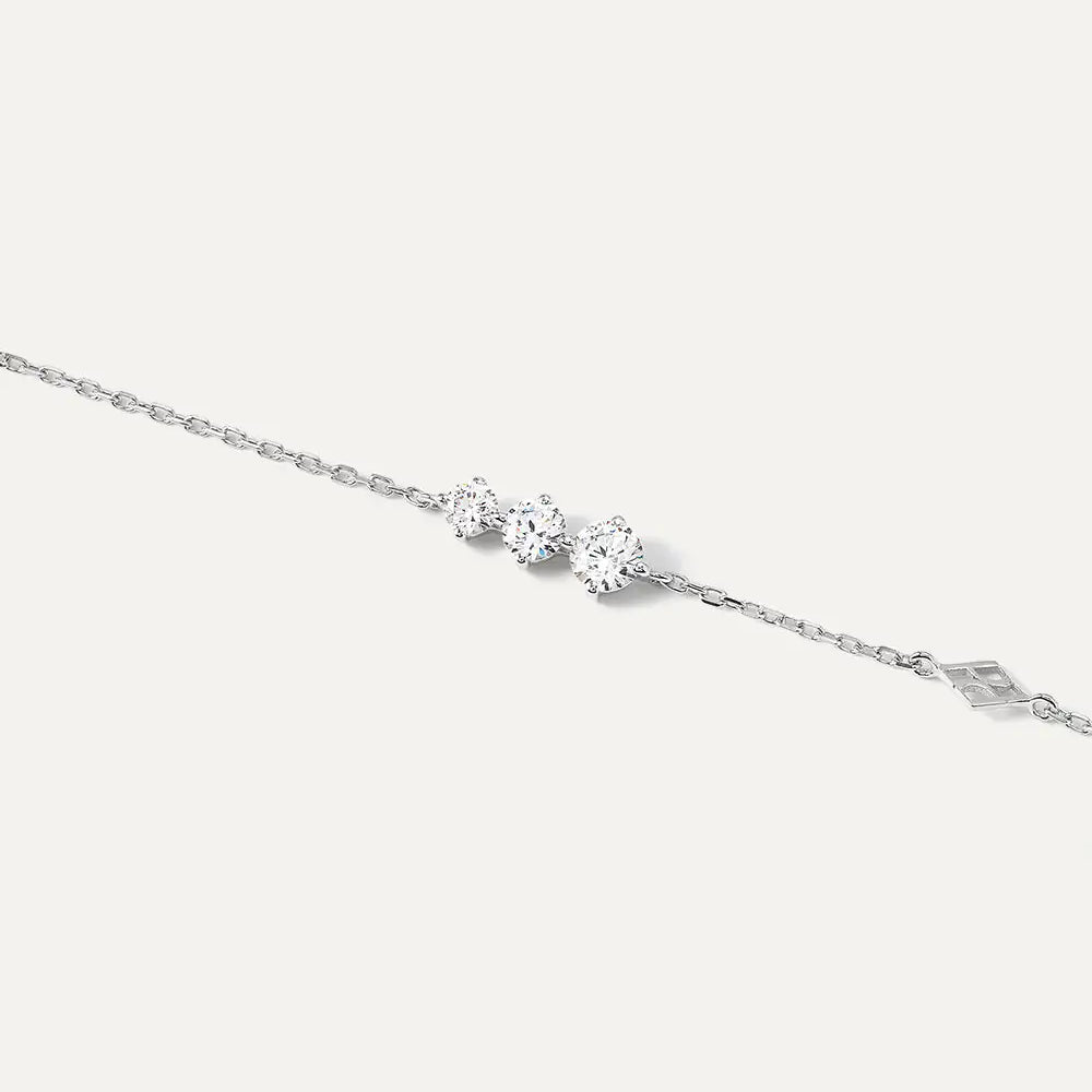Bracelet Trois en Or blanc