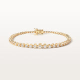 Bracelet Elya 1.79 carats en Or Jaune et diamant de synthèse