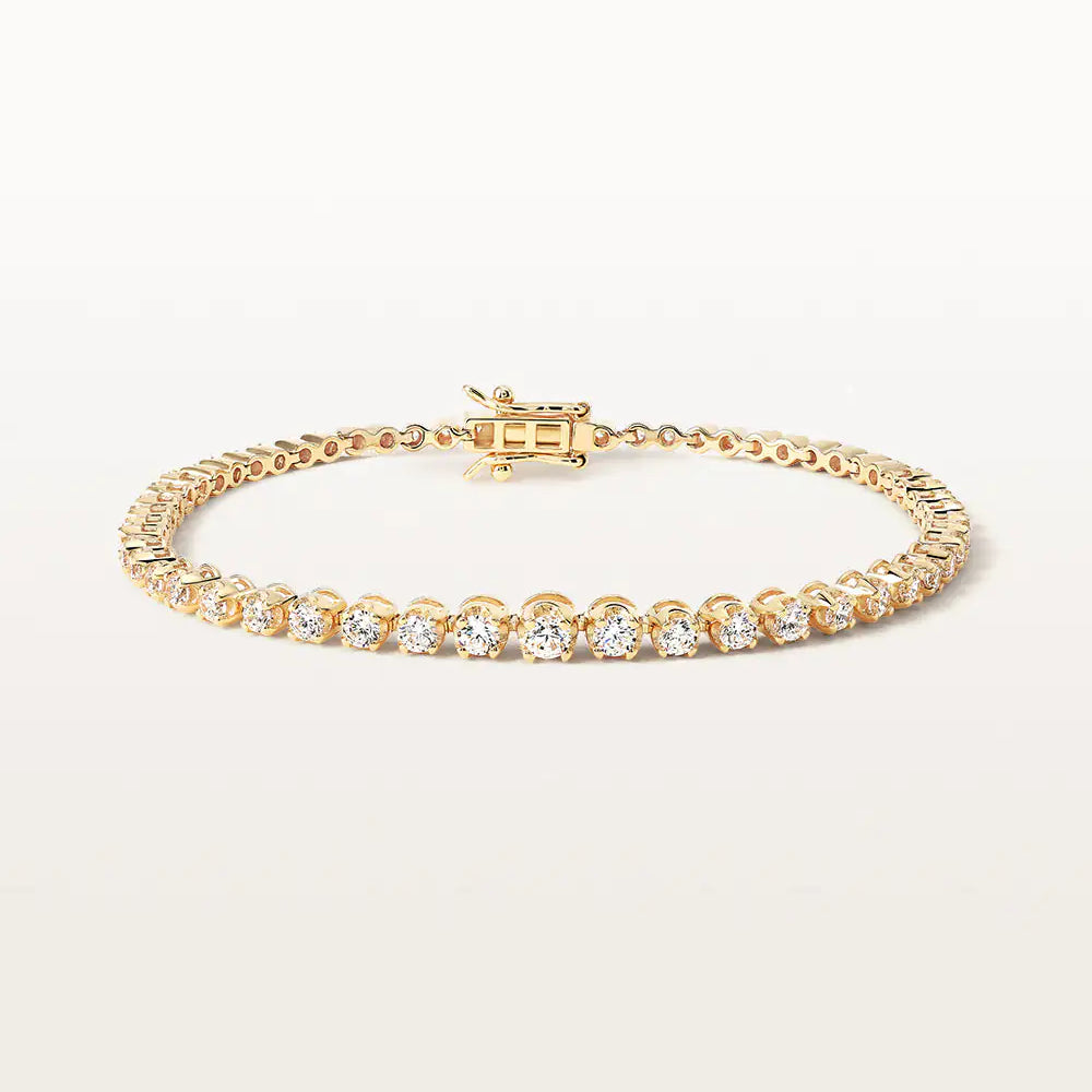 Bracelet Elya 1.79 carats en Or Jaune et diamant de synthèse