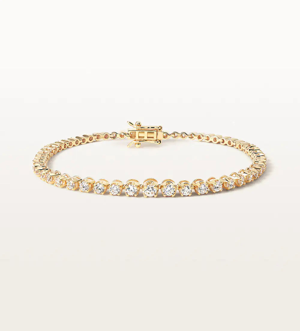 Bracelet Elya 1.79 carats en Or Jaune et diamant de synthèse