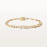 Bracelet Elya 1.79 carats en Or Jaune et diamant de synthèse