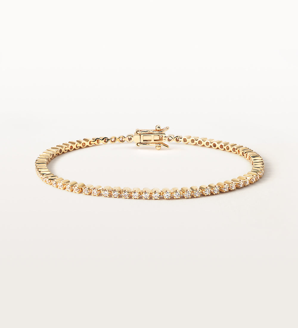 Bracelet Alba 1.02 carats en Or Jaune et diamant de synthèse