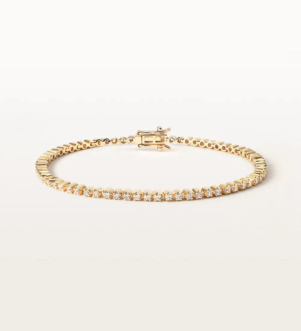 Bracelet Alba 1.02 carats en Or Jaune et diamant de synthèse