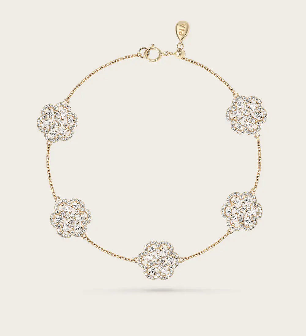 Bracelet Baby Flora Or Jaune
