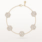 Bracelet Baby Flora en or jaune, motif fleurs serties d'oxydes de zirconium