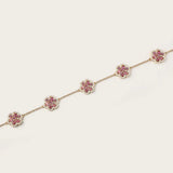 Bracelet Baby Flora Prune Or Jaune