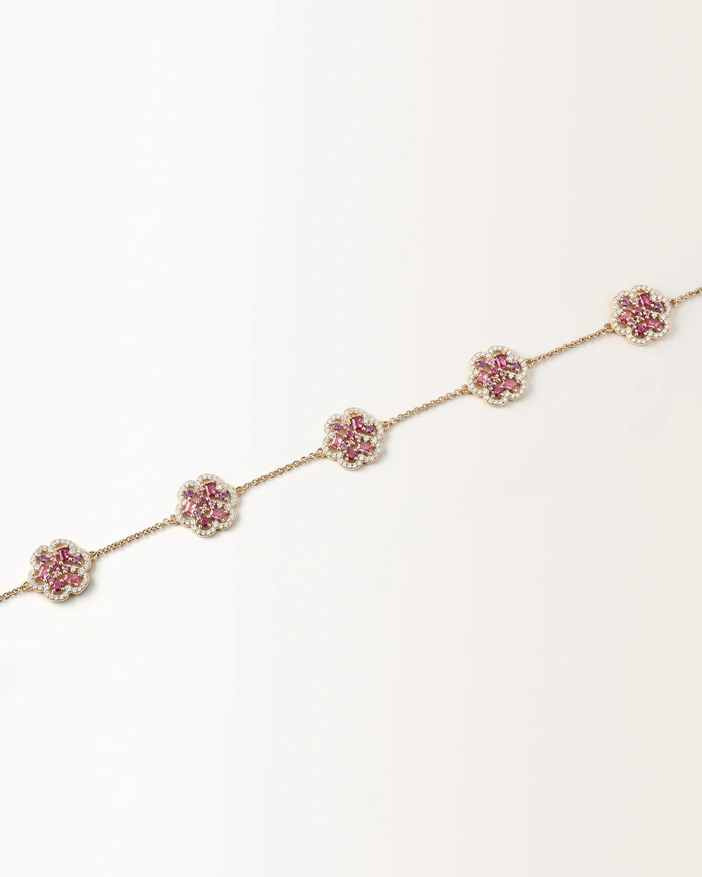 Bracelet Baby Flora Prune Or Jaune