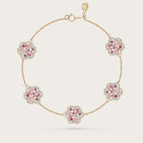 Bracelet Baby Flora Prune Or Jaune