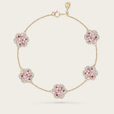 Bracelet Baby Flora Prune Or Jaune