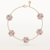 Bracelet Baby Flora Prune Or Jaune