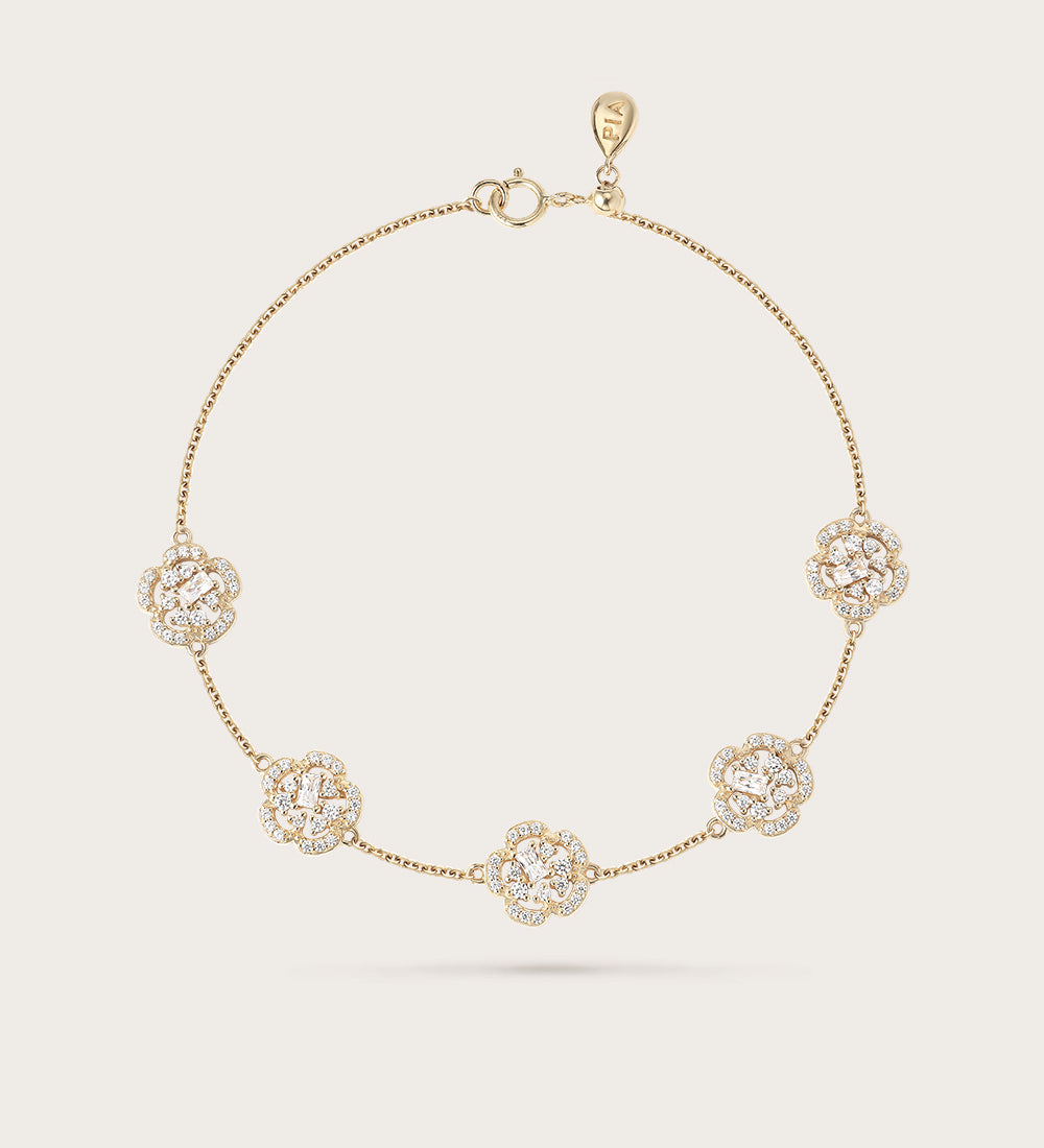 Bracelet Fiori Or Jaune