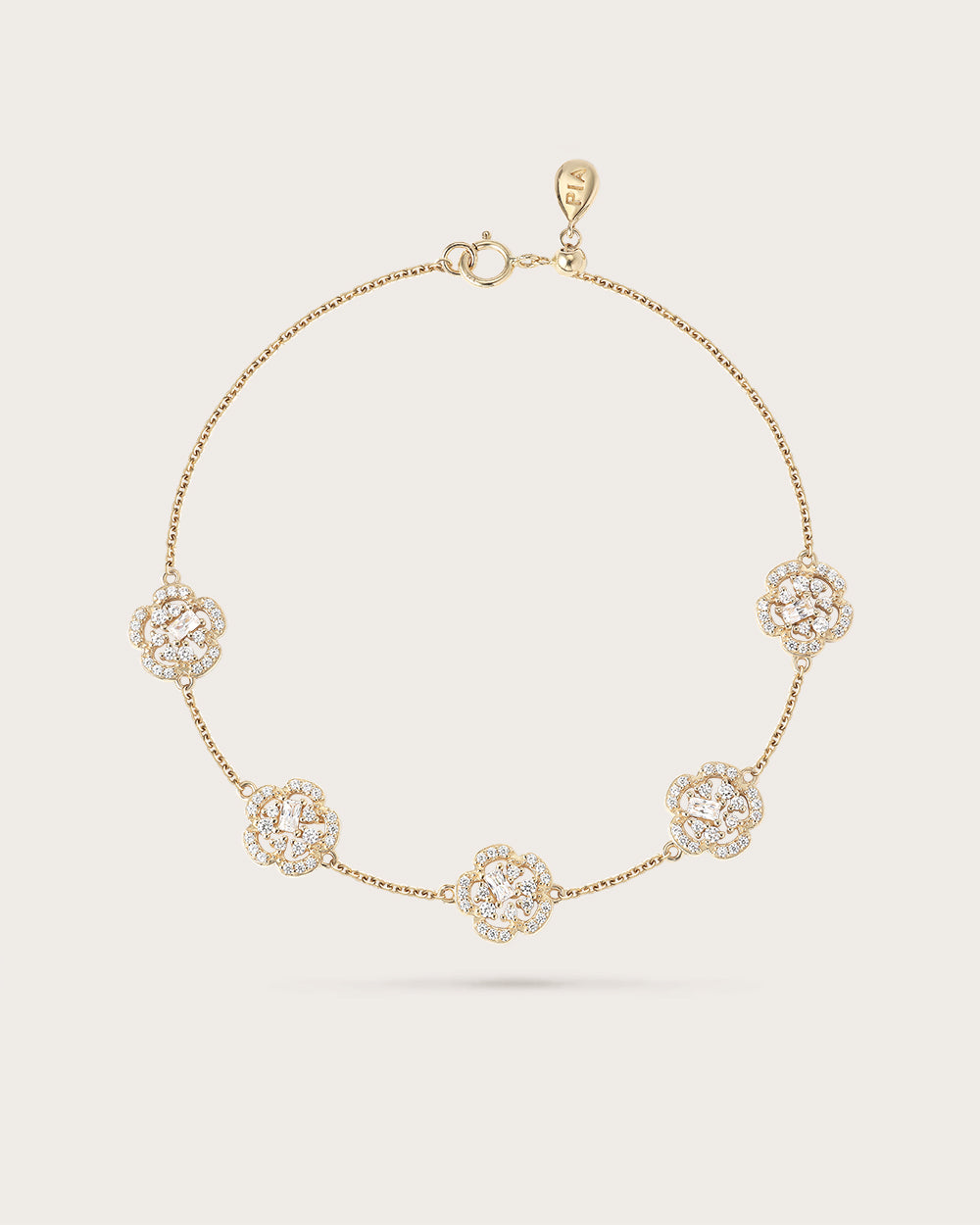 Bracelet Fiori Or Jaune