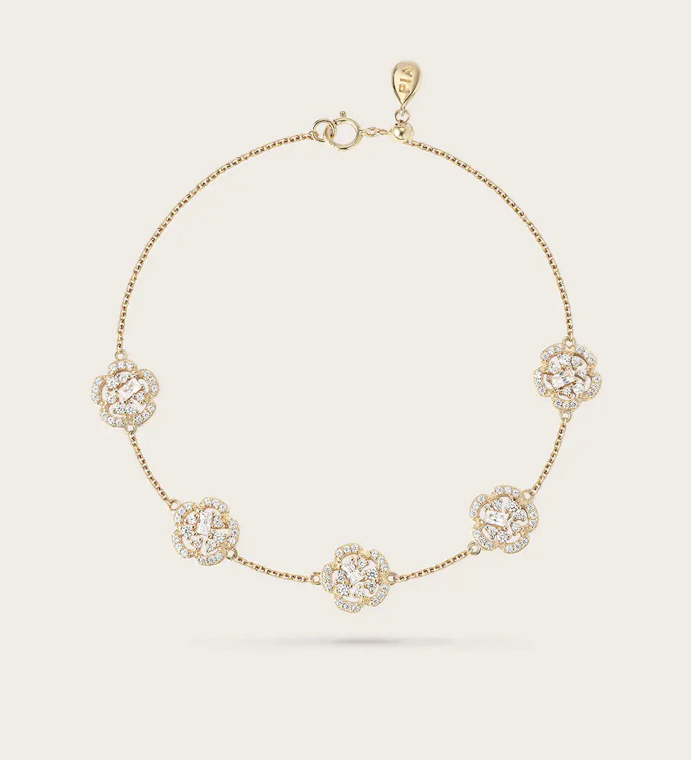 Bracelet Fiori Or Jaune