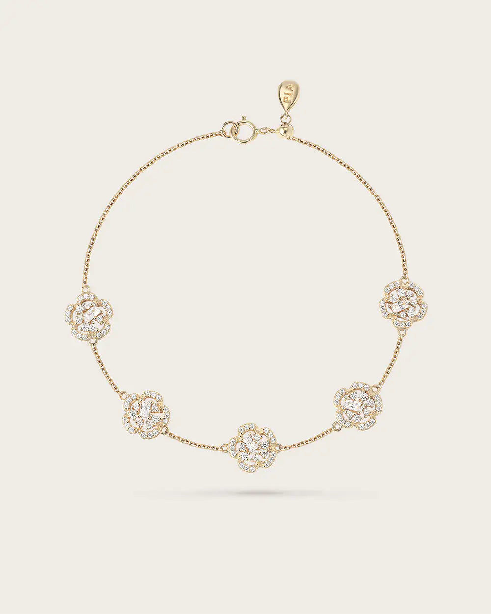 Bracelet Fiori Or Jaune