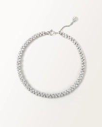 Bracelet Rivière 2 carats en or blanc