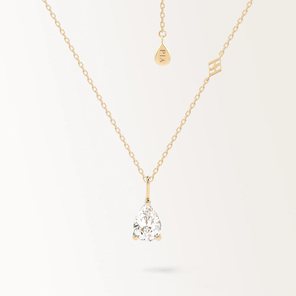 Collier Poire en or jaune