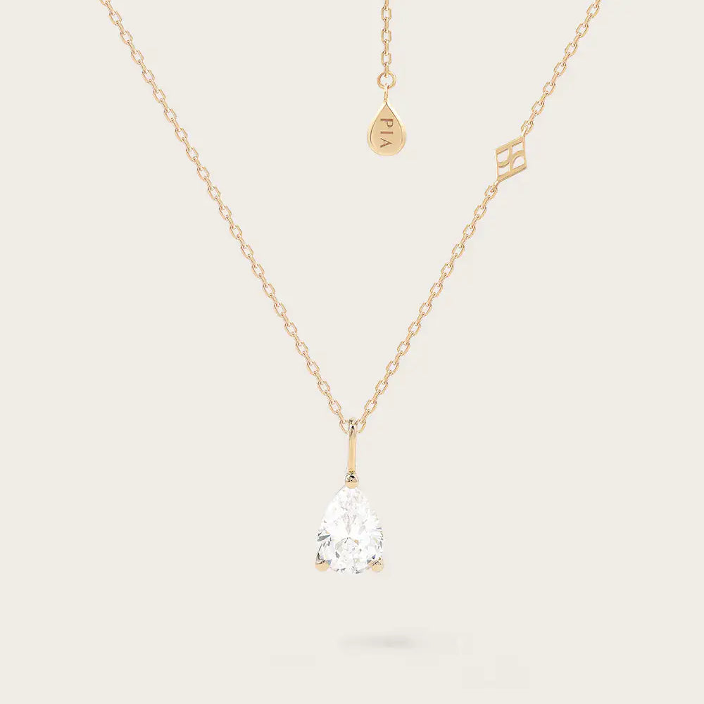 Collier Poire en or jaune 