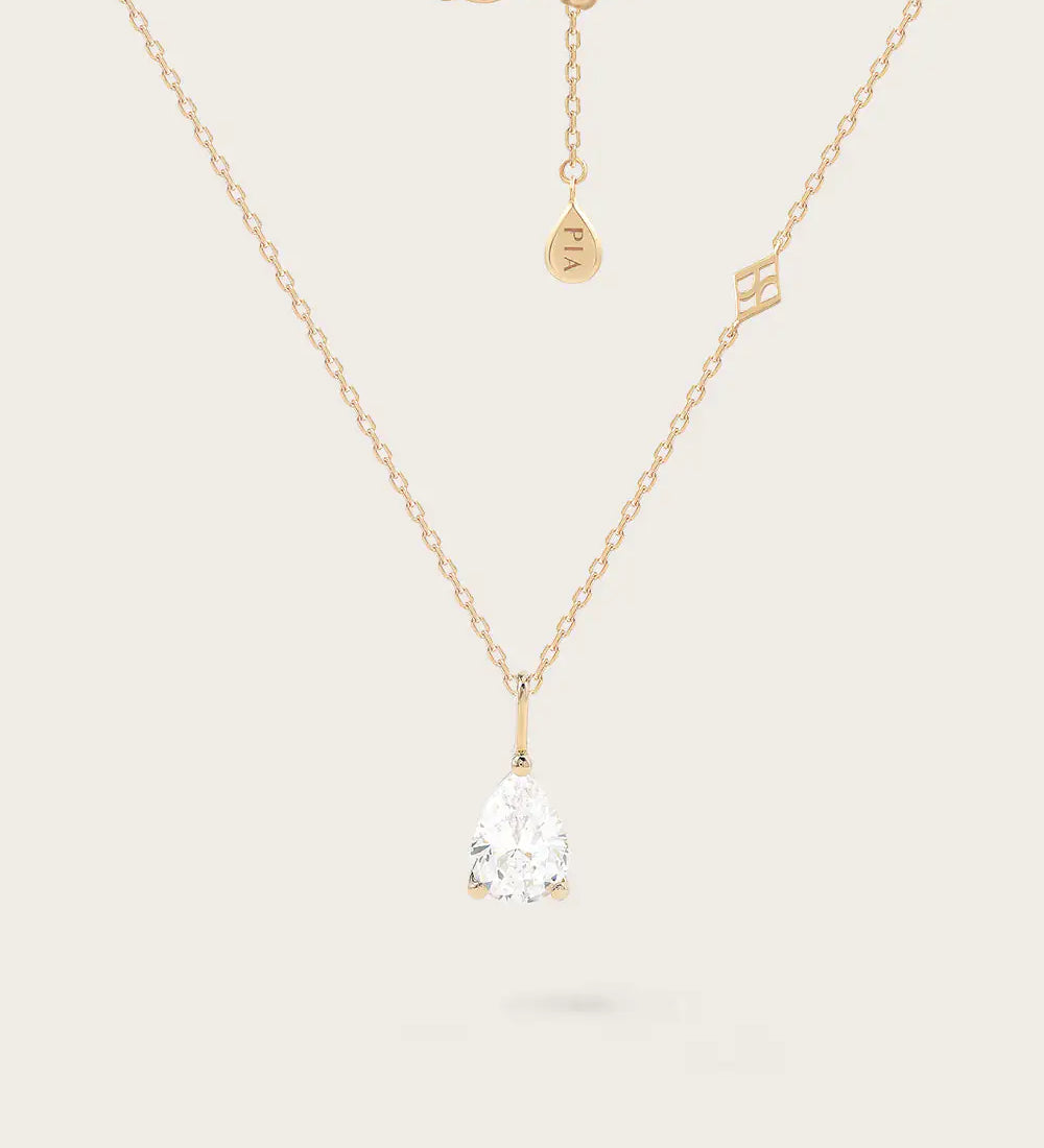 Collier Poire en or jaune 