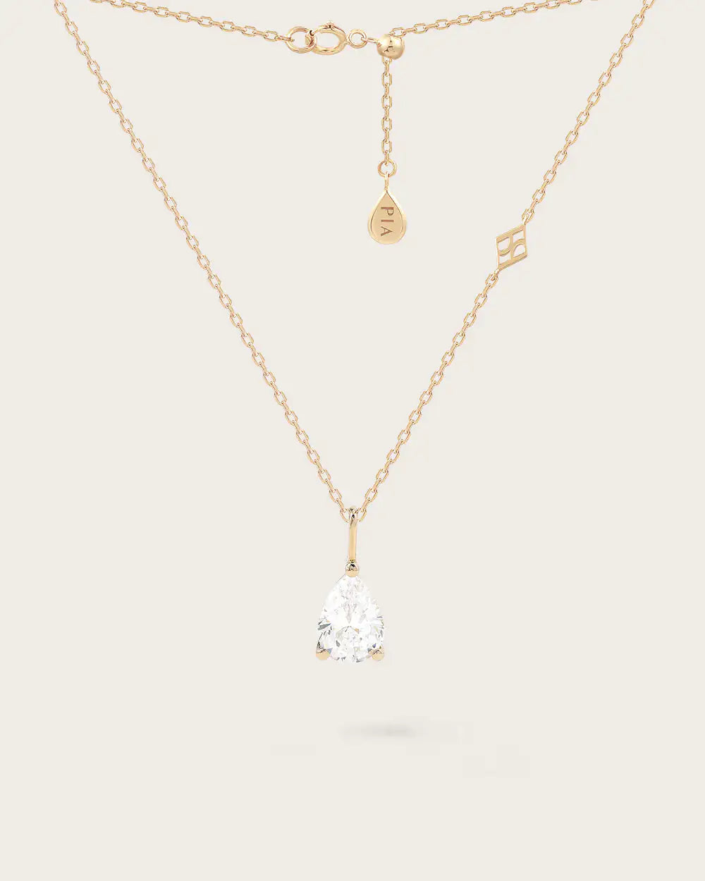 Collier Poire en or jaune 