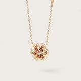 Collier Flora Brune en or jaune 